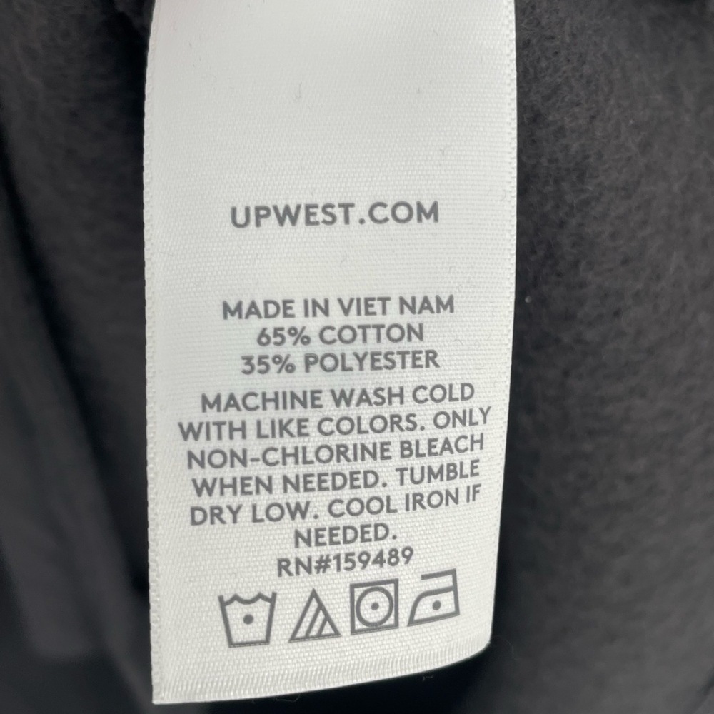 UpWest Womens Dark Grey Long Sleeve 1/4 Zip Sweatshirt Mini Dress Extra Small - Picture 10 of 12
